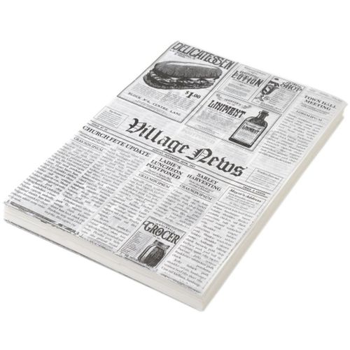 Käärepaperi "sanomalehti" 25x35 cm, 500 kpl/pkk. Myyntierä 1