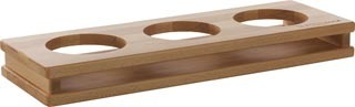 Buffet-teline "Wood" Ø 13 cm, 3 syvennystä